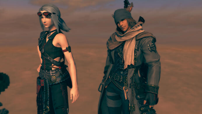 Kaito and a Crew Member